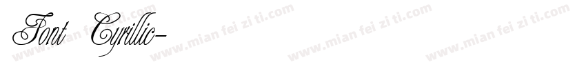 Font Cyrillic字体转换